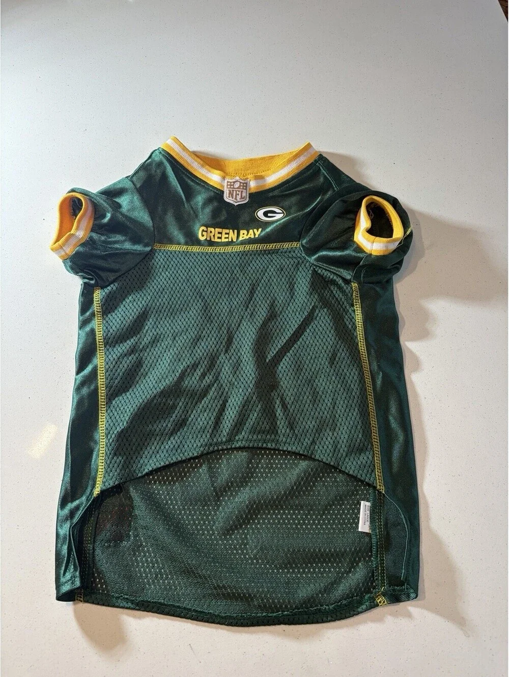 NFL Green Bay Packers Dog Jersey Size Large Breathable Mesh 20-24